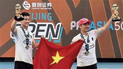 Trương Vinh Hiển và Đỗ Minh Quân vô địch đôi nam giải pickleball ở Bắc Kinh
