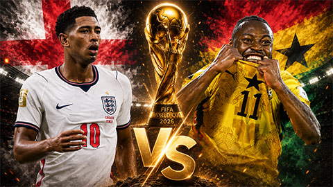 Siêu máy tính dự đoán kết quả Anh vs Ghana tại World Cup 2026