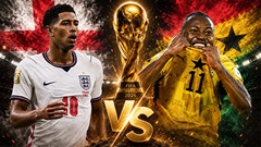 Siêu máy tính dự đoán kết quả Anh vs Ghana tại World Cup 2026
