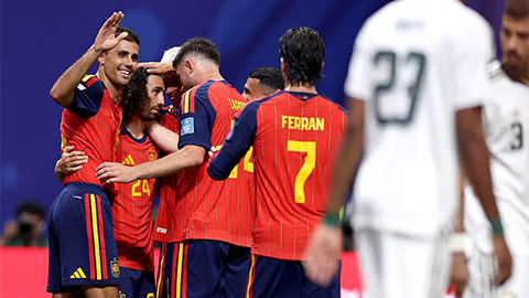 Trực tiếp Tây Ban Nha 4-0 Saudi Arabia: Tambakti đốt lưới nhà