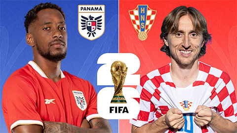 Trực tiếp Panama vs Croatia, 06h00 ngày 24/6