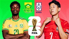 Trực tiếp Nam Phi vs Hàn Quốc, 08h00 ngày 25/6