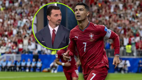 Ibra có phát ngôn 'đi vào lòng đất' về Cristiano Ronaldo