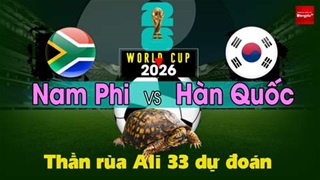 Thần Rùa Ali 33 dự đoán: Nam Phi vs Hàn Quốc