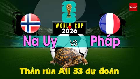 Thần Rùa Ali 33 dự đoán: Na Uy vs Pháp (Vòng bảng World Cup 2026)