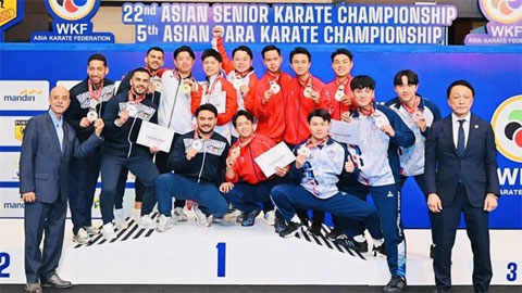 Karate Việt Nam giành 2 suất dự giải vô địch karate đồng đội thế giới 2026