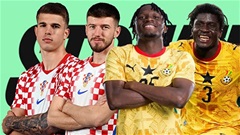 Croatia vs Ghana: Đội hình dự kiến, thông tin lực lượng mới nhất