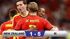 Kết quả New Zealand 1-5 Bỉ: Quỷ đỏ bứt phá vào vòng knock-out    