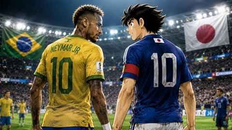 Xin chào Neymar, tôi là Đội trưởng Tsubasa!