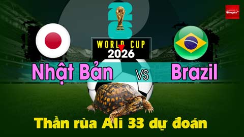 Thần Rùa Ali 33 dự đoán: Nhật Bản vs Brazil (Vòng 1/16 World Cup 2026)