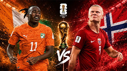 Siêu máy tính dự đoán kết quả Bờ Biển Ngà vs Na Uy tại World Cup 2026