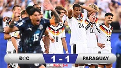 Kết quả Đức 1-1 (pen 3-4) Paraguay: Tạm biệt Die Mannschaft