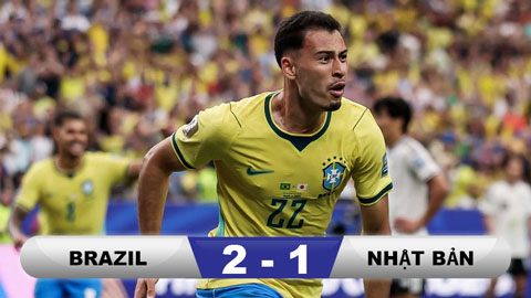 Kết quả Brazil 2-1 Nhật Bản: Ngược dòng kịch tính
