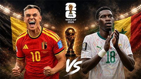 Siêu máy tính dự đoán kết quả Bỉ vs Senegal tại World Cup 2026