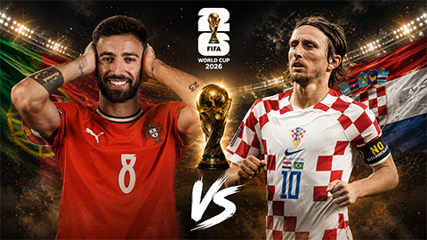 Siêu máy tính dự đoán kết quả Bồ Đào Nha vs Croatia tại World Cup 2026