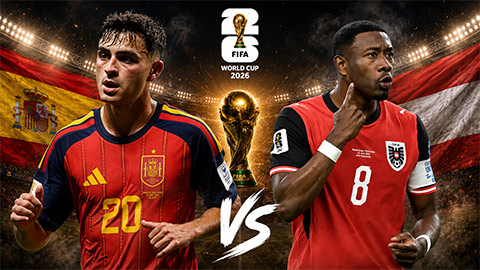 Siêu máy tính dự đoán kết quả Tây Ban Nha vs Áo tại World Cup 2026