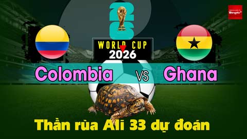 Thần Rùa Ali 33 dự đoán: Colombia vs Ghana (Vòng 1/16 World Cup 2026)
