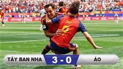 Kết quả Tây Ban Nha 3-0 Áo: La Roja vào vòng 1/8