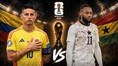 Trực tiếp Colombia vs Ghana, 08h30 ngày 4/7