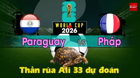 Thần Rùa Ali 33 dự đoán: Paraguay vs Pháp (Vòng 1/8 World Cup 2026)