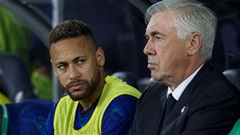 Carlo Ancelotti: ‘Neymar không hài lòng khi phải ngồi dự bị’