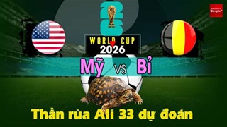 Thần Rùa Ali 33 dự đoán: Mỹ vs Bỉ (Vòng 1/8 World Cup 2026)