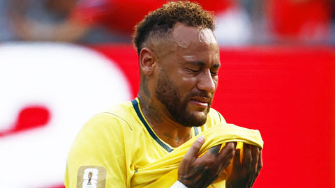 Neymar khóc nức nở, suy sụp rời Metlife Stadium