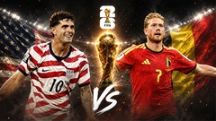 Siêu máy tính dự đoán kết quả Mỹ vs Bỉ tại World Cup 2026