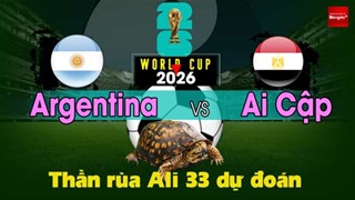 Thần Rùa Ali 33 dự đoán: Argentina vs Ai Cập (Vòng 1/8 World Cup 2026)