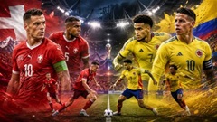 5 điểm nóng quyết định trận Thụy Sĩ vs Colombia