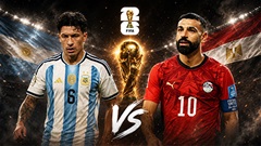 Siêu máy tính dự đoán kết quả Argentina vs Ai Cập tại World Cup 2026