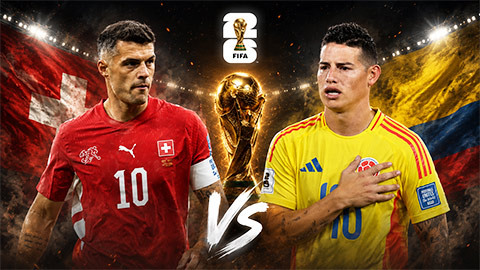 Siêu máy tính dự đoán kết quả Thụy Sĩ vs Colombia tại World Cup 2026