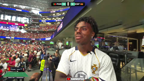 iShowSpeed chết lặng khi Cristiano Ronaldo cùng Bồ Đào Nha bị loại khỏi World Cup