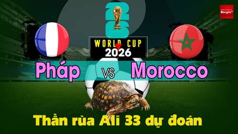 Thần Rùa Ali 33 dự đoán: Pháp vs Morocco (Tứ kết World Cup 2026)