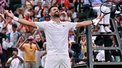 Djokovic thắng trận tứ kết dài nhất lịch sử Wimbledon