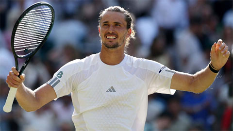 Alexander Zverev lần đầu vào tứ kết Wimbledon