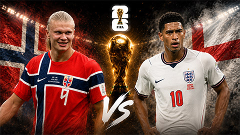 Siêu máy tính dự đoán kết quả Na Uy vs Anh tại World Cup 2026