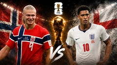 Siêu máy tính dự đoán kết quả Na Uy vs Anh tại World Cup 2026
