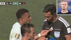 Kylian Mbappe bức xúc với trọng tài sau khi đá hỏng phạt đền, Haaland cũng lên tiếng