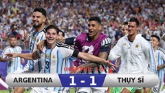Kết quả Argentina 1-1 (Hiệp phụ 3-1) Thụy Sĩ: Argentina đối đầu Anh ở bán kết World Cup 2026