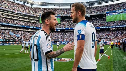Messi và Kane 'nắn gân' nhau trước trận Anh vs Argentina