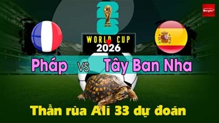 Thần Rùa Ali 33 dự đoán: Pháp vs Tây Ban Nha (Bán kết World Cup 2026)