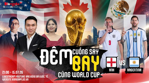 Trực tiếp trước trận Anh vs Argentina