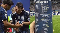 Phản ứng gây sốt của Messi khi Argentina phát hiện 'phao' bắt luân lưu của Pickford