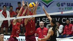 Tuyển bóng chuyền nam Việt Nam vào bán kết chặng đầu SEA V.Cup 2026