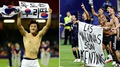 Argentina có thể bị phạt như Hàn Quốc sau vụ biểu ngữ ở trận gặp Anh