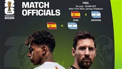 FIFA công bố trọng tài bắt chính trận chung kết World Cup 2026