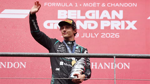 Kimi Antonelli thắng chặng Belgian Grand Prix 2026