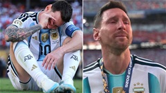 Loạt ảnh Messi khóc nghẹn sau khi thua Tây Ban Nha