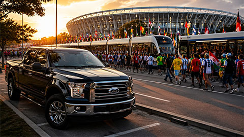 Vua xe bán tải Ford F-150 tạm nhường chỗ tại World Cup 2026